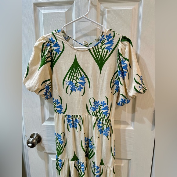 Zara Floral Long Print Dress, Size Small, Ref 3198/244 - Picture 3 of 6